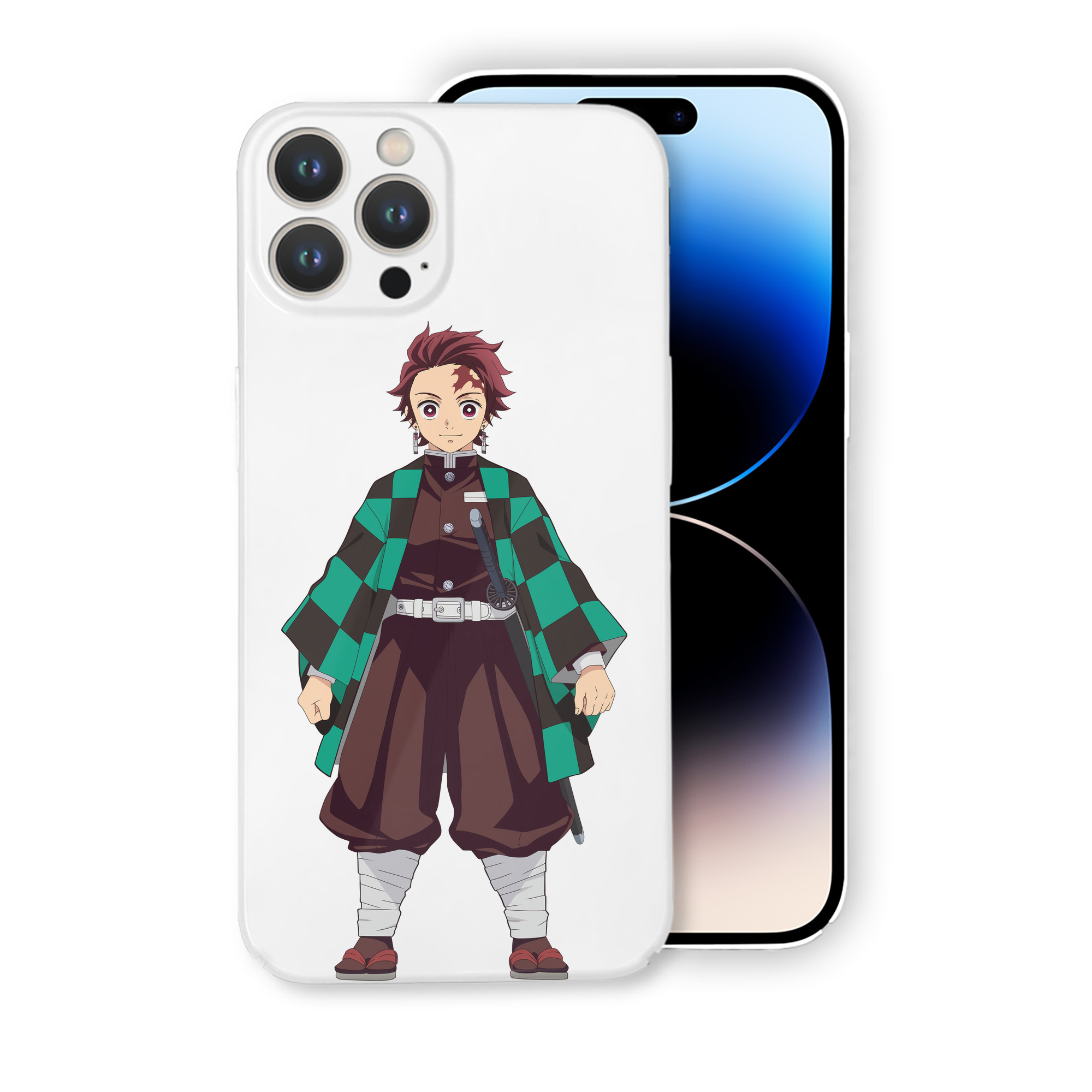（画像用） 鬼滅の刃 竈門 炭治郎／かまど たんじろう Kamado Tanjirou 【iPhone 14シリーズ対応】ハードケース